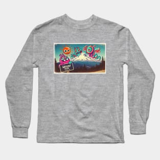 Mt hood and monsters Long Sleeve T-Shirt